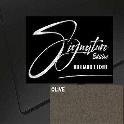 DB Entertainment Company Signature Edition Woolen Billiard Pool Table Fabric Cloth Bed and Rails Pre-Cut (30 Colors) 7' 8' 8'OS 9' 10' Tables (Olive, 10' Billiard Pool Table Cloth)