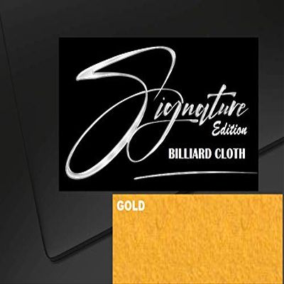 DB Entertainment Company Billiard Pool Table Fabric Cloth Bed and Rails (Gold, 8' Oversize Billiard Pool Table Cloth)