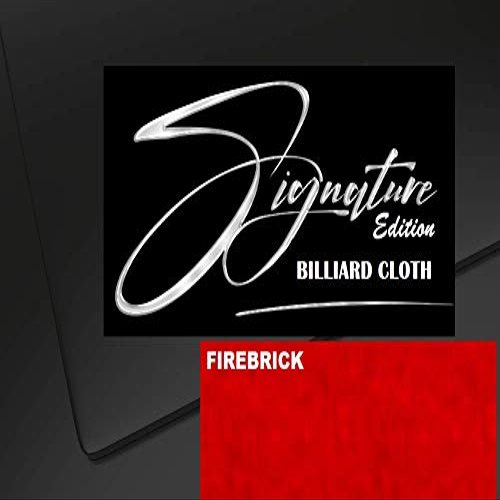 DB Entertainment Company Billiard Pool Table Fabric Cloth Bed and Rails (FireBrick, 10' Billiard Pool Table Cloth)