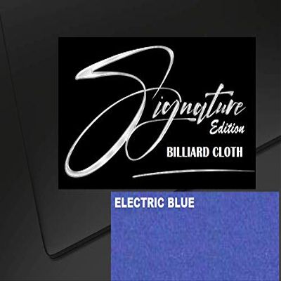 DB Entertainment Company Billiard Pool Table Fabric Cloth Bed and Rails (Electric Blue, 9' Billiard Pool Table Cloth)