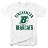 Binghamton University Official Bearcats One Color Unisex Adult T-Shirt, White, 4X-Large view 1