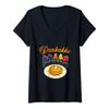 Womens Funny Pancake Cake Pankakke V-Neck T-Shirt view 1