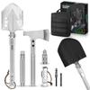 PATHWAY NORTH Survival Shovel and Camping Axe  Stainless Steel Tactical Survival Multi-Tool and Survival Hatchet Equipment for Outdoor Hiking Camping Gear, Hunting, Backpacking Emergency Kit(Silver) view 1