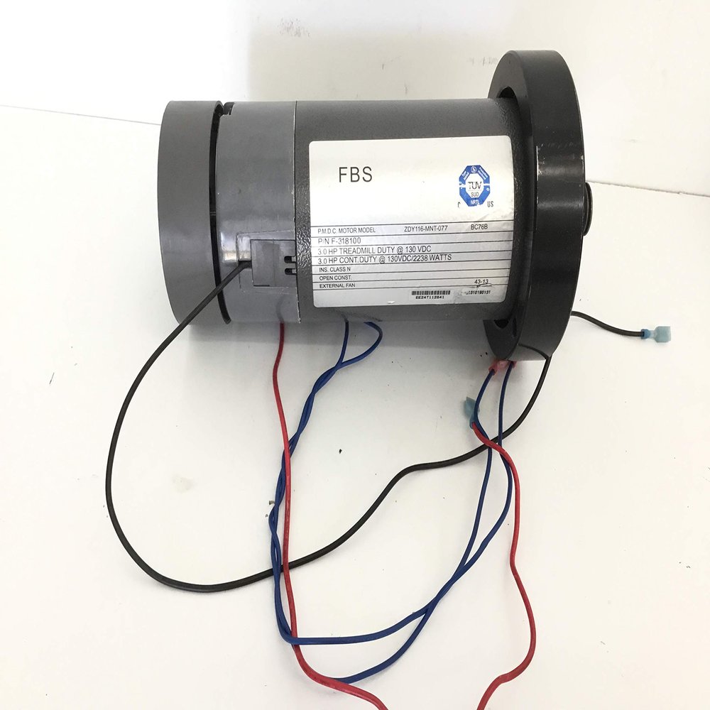 H.F Exchange Permanent Magnet DC Motor with Flywheel 130VDC/2238 Watts, 3.0 HP, Powerful Treadmill Motor for Smooth Operation Easy Replacement, P/N 39941 & 405660 Work with HealthRider H200T