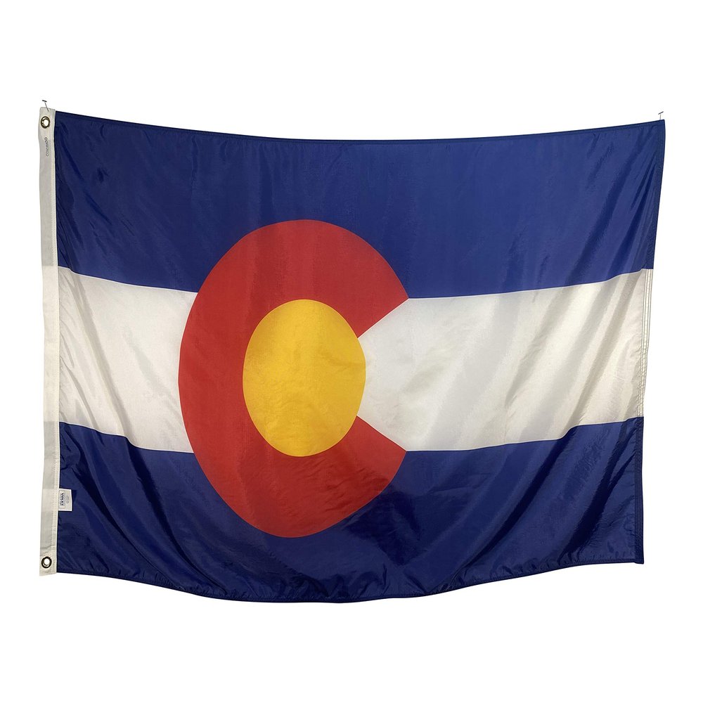 6x10' Colorado State Flag - All Weather Nylon & Reinforced Fly End Stitching - Made in USA