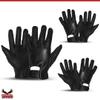 Hugger Glove Company Men's Seamless Riding Water Resistant Leather Glove Black (Large, Black) view 2