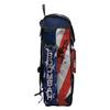 Boombah Catcher's Superpack Bat Bag 23-1/2" x 13-1/2" x 9-1/2" - USA Stars & Stripes Navy/Red/White - Holds 4 Bats - Backpack Version (no Wheels) view 2