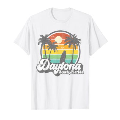 Vintage Daytona Beach Florida Surfing Retro 70's Surf Gift T-Shirt