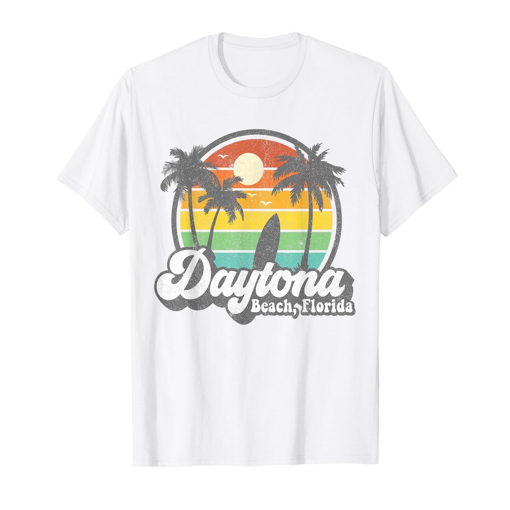 Vintage Daytona Beach Florida Surfing Retro 70's Surf Gift T-Shirt