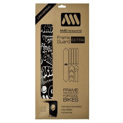 Bike Frame Protector Extra - Universal Fit, 10-Piece Set for Down Tube, Chainstay, Cable Wear, High-Impact Honeycomb PVC