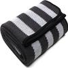 PuTian Merino Wool Blanket - 87" x 63" Thick Warm Soft Large Bed Throw - Great for Camping, Outdoors, Travel, Car, Couch, All Seasons Grey Stripe view 1