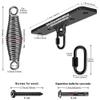 Dolibest Heavy Bag Hanger, Wall Ceiling Mount Hook for Punching Bags, Body Weight Strength Training Systems, Wood Beam Holder with Spring and 2 Carabiners, 4Wood Screws for Wooden Sets view 3