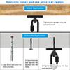 Dolibest Heavy Bag Hanger, Wall Ceiling Mount Hook for Punching Bags, Body Weight Strength Training Systems, Wood Beam Holder with Spring and 2 Carabiners, 4Wood Screws for Wooden Sets view 4