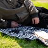 PuTian Merino Wool Blanket - 87" x 63" Thick Warm Soft Large Bed Throw - Great for Camping, Outdoors, Travel, Car, Couch, All Seasons Houndstooth Black view 4
