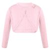 YOOJIA Girls Knit Cardigan Shrug Long Sleeve Button Closure Bolero Flower Girl Dress Cover Cropped Coat Sweater Pink 2 view 1