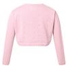 YOOJIA Girls Knit Cardigan Shrug Long Sleeve Button Closure Bolero Flower Girl Dress Cover Cropped Coat Sweater Pink 2 view 2