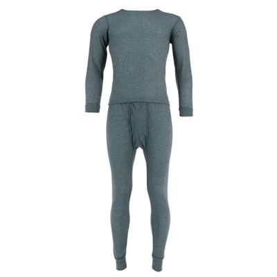 Knocker Men's Long Thermal Underwear Set, Large, Charcoal