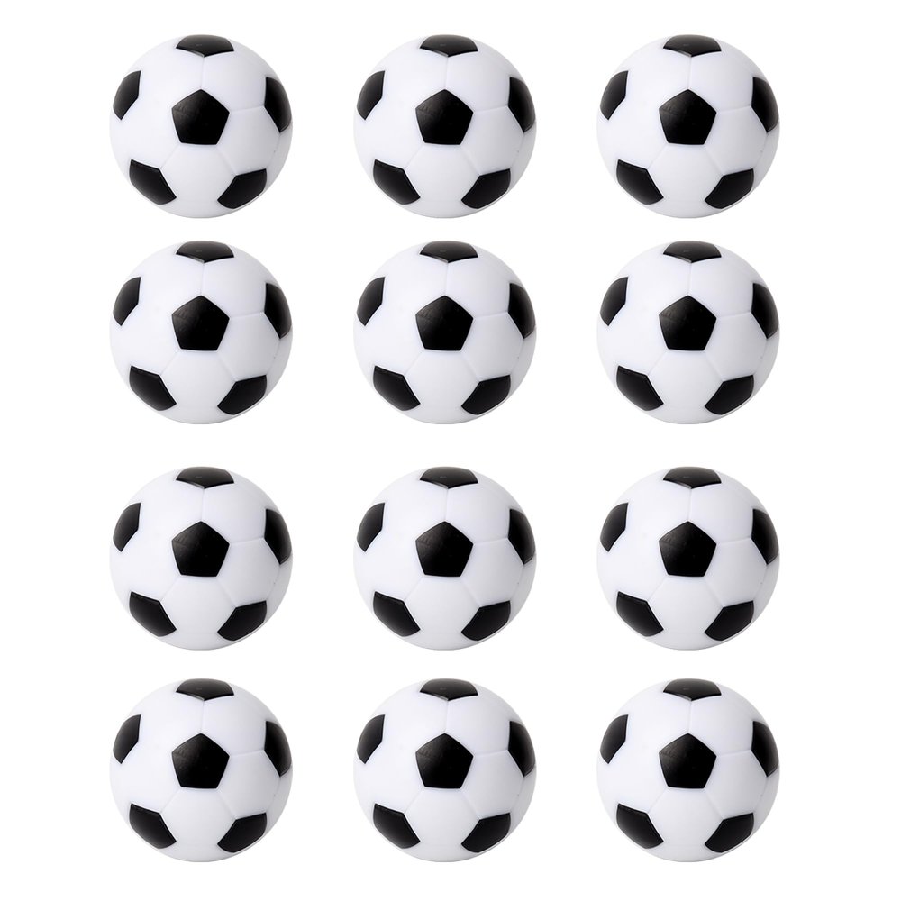 GSE Games & Sports Expert 12-Pack Foosball Table Replacement Balls, 36mm(1.42") Tabletop Soccer Football Balls for Foosball Table Accessories (White)