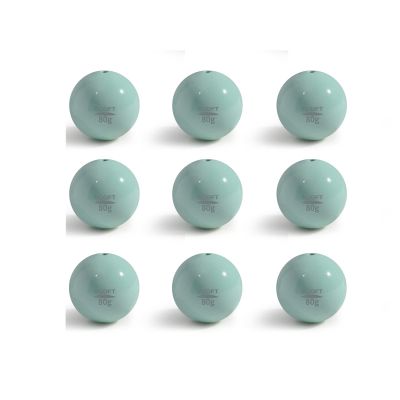 ECOFT Fishing Weight, Alloy Steel Cannonball Sinkers and Weights Assorted Sizes 10g-200g in Bag, Oval Shaped, 9 Pieces, for Saltwater Freshwater