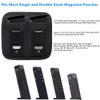 ACEXIER Universal Double Magazine Pouch for 9mm .40 .45 .380 .357, IWB Mag Holster Concealed Cary for Double Stack, Mag Holder for Glock19 43 17 1911 S&W M&P, IWB Clip Magazine Pouch IWB Pistol Ammo view 4