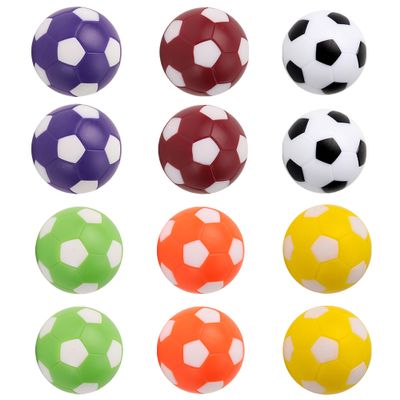 GSE Games & Sports Expert 12-Pack Foosball Table Replacement Balls, 36mm(1.42") Tabletop Soccer Football Balls for Foosball Table Accessories (Multicolor)