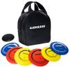 GOOSO Disc Golf Set - Driver, Mid-Range and Putter Discs with Disc Golf Bag for Outdoor and Backyard, Comfortable Plastic, 6 Pack view 2