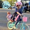 JOYSTAR 14 Inch Kids Bike Little Daisy 14 Inch Girls Bike with Training Wheels Doll Bike Seat Basket & Streamers Princess Kids Bicycle for Girls Toddler of 3-5 Years Toddler Girl Bikes Blue view 4
