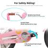 JOYSTAR 14 Inch Kids Bike Little Daisy Girls Bike with Training Wheels Doll Bike Seat Basket & Streamers Princess Kids Bicycle for Girls Toddler of 3-5 Years Toddler Girl Bikes White view 3