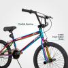 JOYSTAR Gemsbok 20" Kids BMX Bike for Boys Girls Ages 7-12, Freestyle Children's Bicycle with Dual Hand Brakes and 20 Inch Wheels Oil Slick view 3