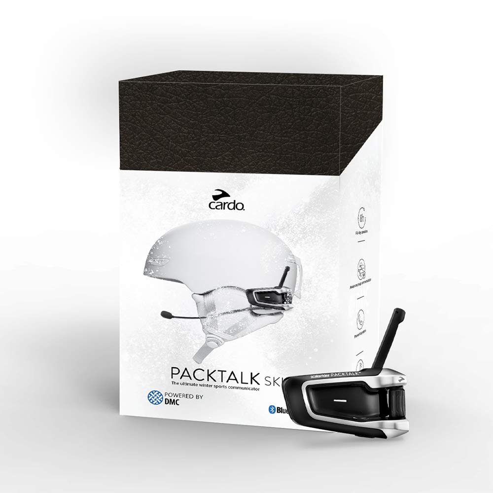 Cardo Systems Packtalk Ski | The Ultimate Winter Sports Communicator | Connect with Up to 15 People | Weatherproof