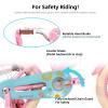 JOYSTAR 16 Inch Kids Bike Little Daisy Girls Bike with Training Wheels Doll Bike Seat Basket & Streamers Princess Kids Bicycle for Girls Toddler Bikes 4-7 Years Pink view 3