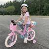 JOYSTAR 16 Inch Kids Bike Little Daisy Girls Bike with Training Wheels Doll Bike Seat Basket & Streamers Princess Kids Bicycle for Girls Toddler Bikes 4-7 Years Pink view 4