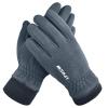 FUFU Gloves Winter Cycling Gloves, Waterproof Touch Screen Bike Glove for Outdoor Running Training (Color : Grey) view 1