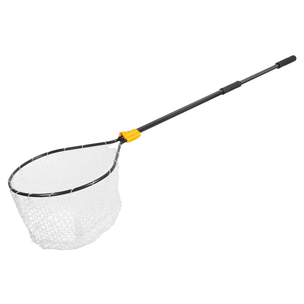 Frabill Conservation Telescoping Handle Net | Teardrop Hoop Size: 17" X 19" | Telescoping Handle: 35-60" | Netting: Tangle-Free Micromesh | Net Depth: 16"