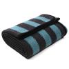 PuTian Merino Wool Blanket - 87" x 63" Thick Warm Soft Large Bed Throw - Great for Camping, Outdoors, Travel, Car, Couch, All Seasons Blue Stripe view 1