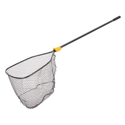 Frabill Conservation Ultralight Slide Handle Net | Scoop Hoop Size: 18" X 21" | Sliding Handle: 48" | Netting: Tangle-Free Micromesh | Net Depth: 16",Black/Yellow