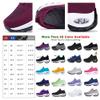 Women's Walking Shoes Sock Sneakers - Mesh Easy Lace Air Cushion Lady Girls Modern Jazz Dance Platform Nursing Shoes Wine Red1,9.5 view 2