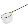 Frabill Conservation Slide Handle Net | Teardrop Hoop Size: 20" X 23" | Sliding Handle: 36" | Netting: Tangle-Free Micromesh | Net Depth: 13",Black/Yellow view 1