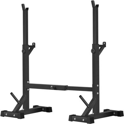 BangTong&Li Squat Rack Stand,Barbell Rack,Bench Press Rack Stand Home Gym Adjustable Weight Rack 550Lbs (Black)