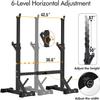 BangTong&Li Squat Rack Stand,Barbell Rack,Bench Press Rack Stand Home Gym Adjustable Weight Rack 550Lbs (Black) view 4