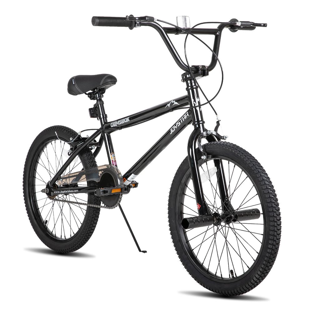 JOYSTAR Gemsbok 20" Kids BMX Bike for Boys Girls Ages 7-12, Freestyle Children's Bicycle with Dual Hand Brakes and 20 Inch Wheels Black