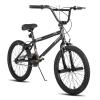 JOYSTAR Gemsbok 20" Kids BMX Bike for Boys Girls Ages 7-12, Freestyle Children's Bicycle with Dual Hand Brakes and 20 Inch Wheels Black view 1