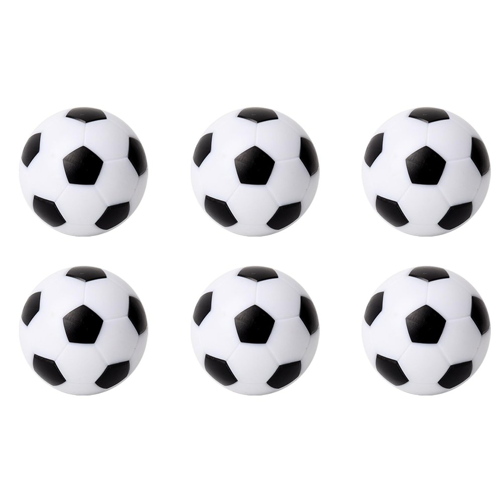 GSE Games & Sports Expert 6-Pack Foosball Table Replacement Balls, 36mm(1.42") Tabletop Soccer Football Balls for Foosball Table Accessories