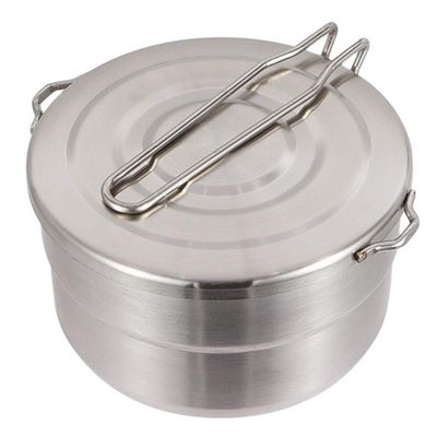 bento pot Stainless Steel Folding Bowl Hiking Cookware Kit Stainless Steel Cup Hiking Cooking Kit Folding Utensils Camping Hiking Pot camping pot travel Backpack spoon
