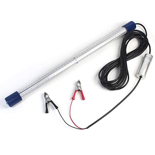 30W Green Fishing Light Attractor IP68 504pcs LED Crappie Shad Boat Underwater Lure Fishing Light (Blue)