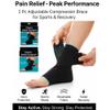 1 Elastic Ankle Support Adjustable Brace Sports Wrap Compression Protection M Elastic Ankle Support Brace Adjustable Compression Wrap for Sports, Injury Recovery, Pain Relief & Protection Medium view 4