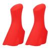 Road Bike Brake Lever Hood Covers, Silicone Protective Sleeve for Comfort and Grip, Easy Slip-On Installation (Red) view 1
