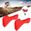 Road Bike Brake Lever Hood Covers, Silicone Protective Sleeve for Comfort and Grip, Easy Slip-On Installation (Red) view 3