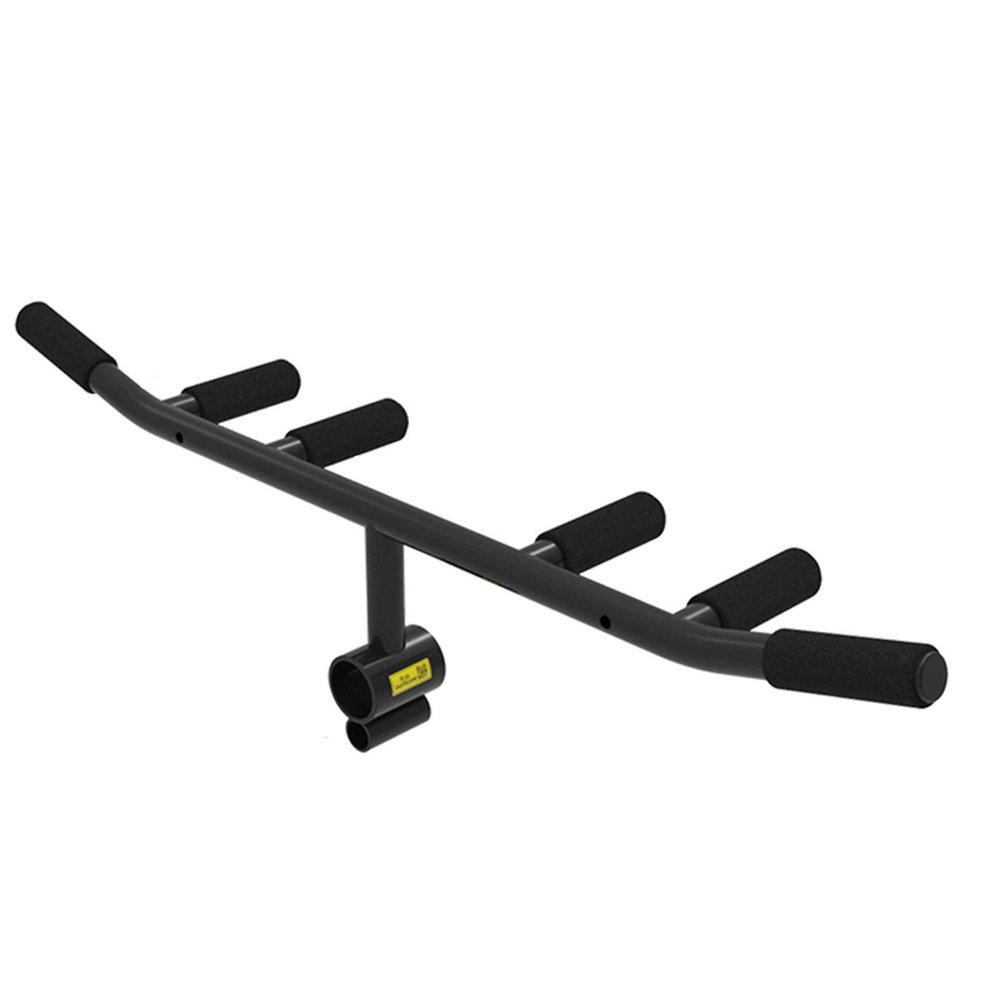 CKIDS T Bar Row Handle Landmine Attachment for Barbell, Multi Grip V Shape Landmine Exercise Equipment Bar, Absorbent Foam Wide Grip and Seamless Welding, Fits 1 and 2 Inches Olympic Bars