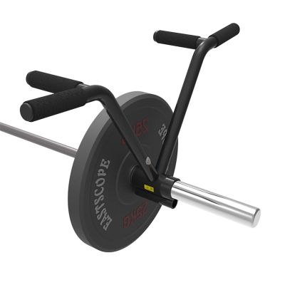 CKIDS T Bar Row Handle Landmine Attachment for Barbell, Angled V Shape Landmine Exercise Equipment Bar, Absorbent Foam Wide Grip and Seamless Welding, Fits 1 and 2 Inches Olympic Bars